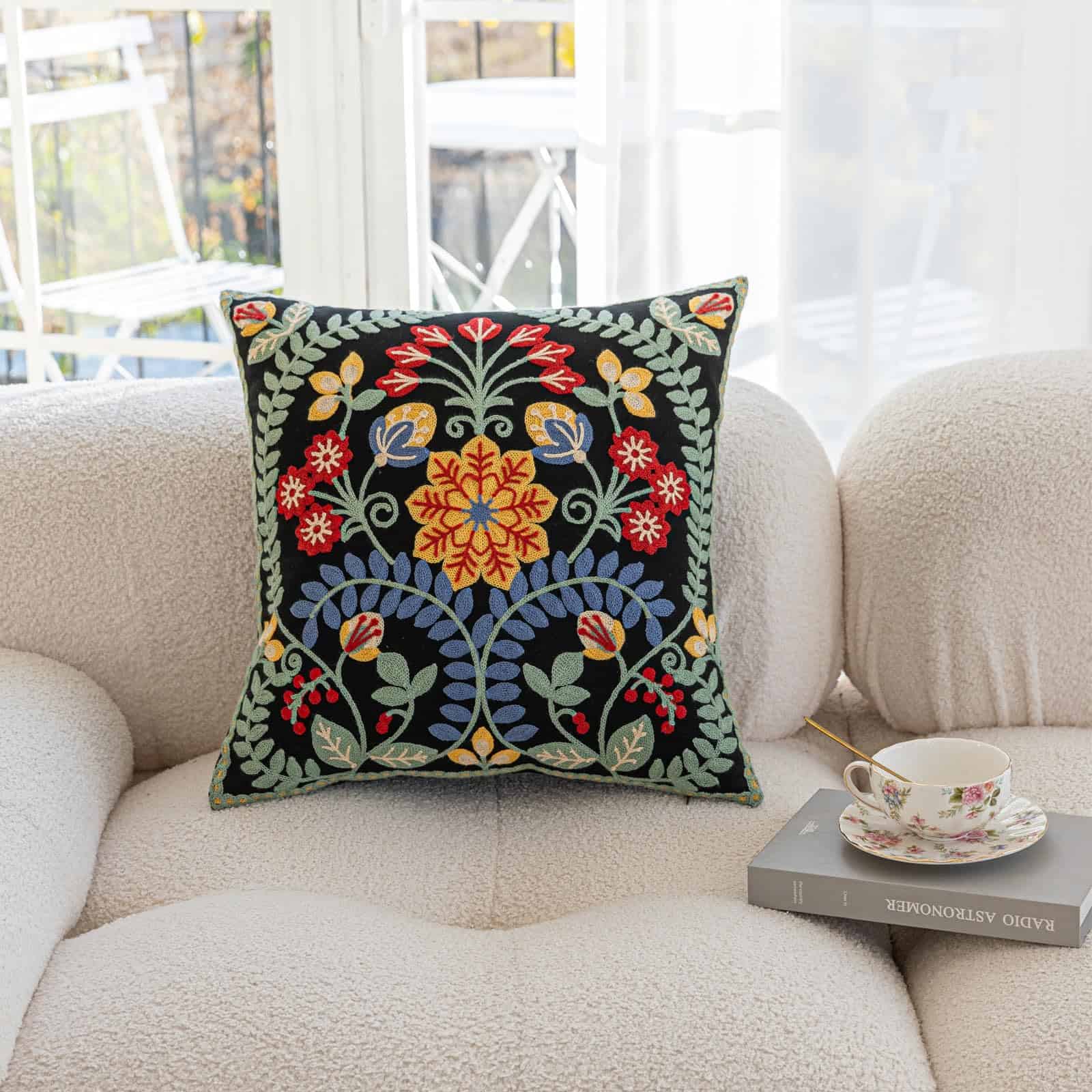 Juego de 2 Fundas de Cojín de 18 x 18 Pulgadas Flores - Imagen 4