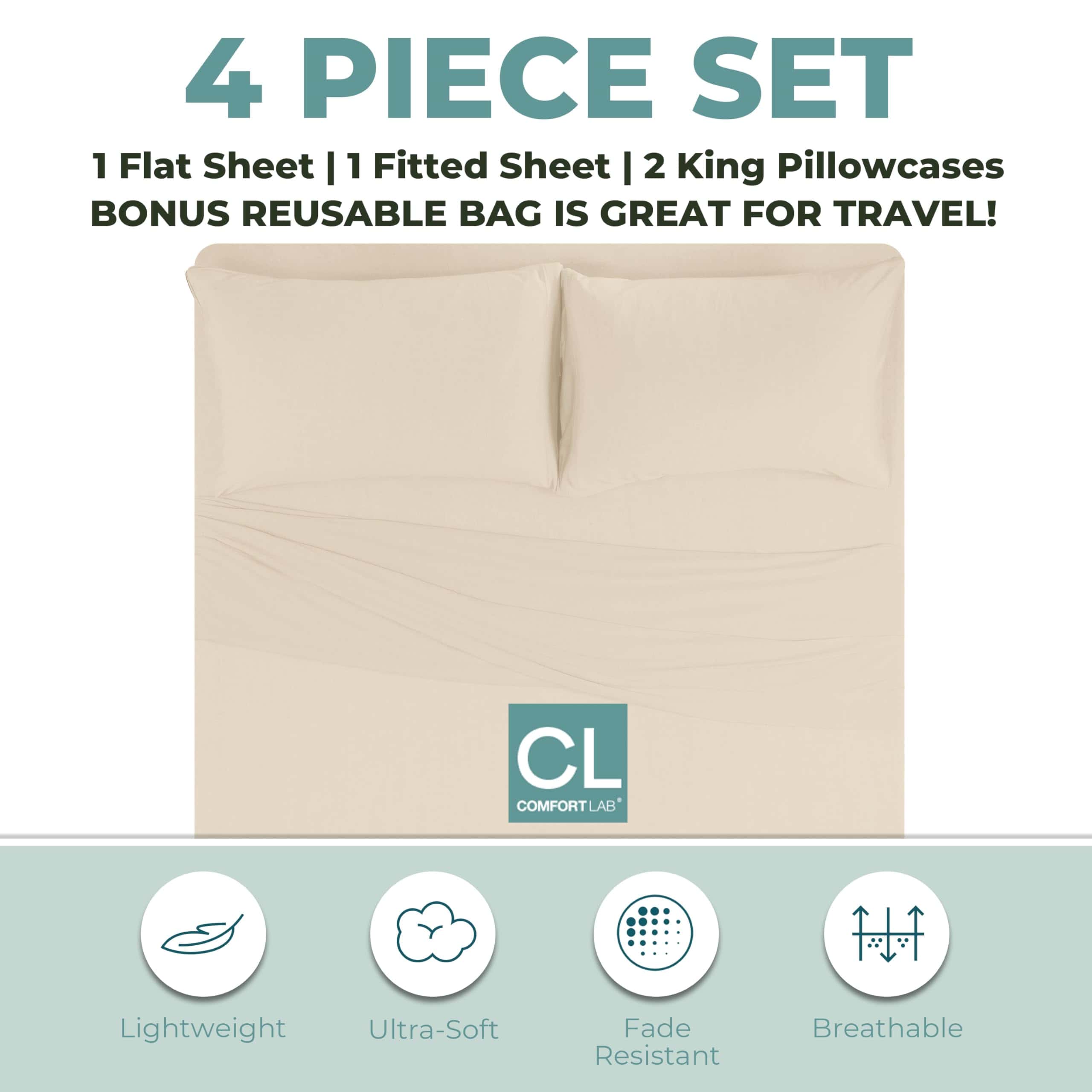 Juego de sábanas de punto de jersey de modal Comfort Lab, 4 - Imagen 4