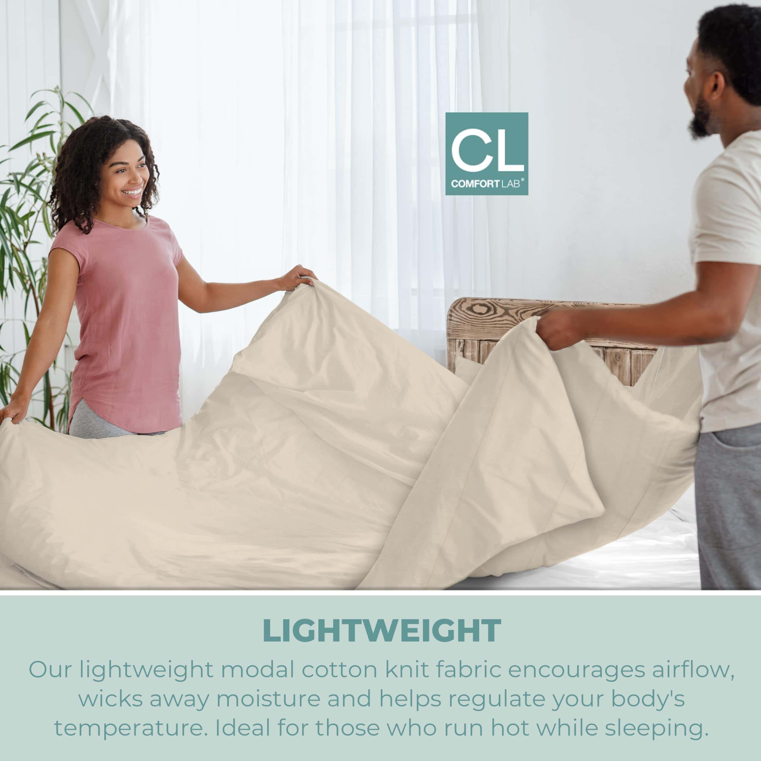 Juego de sábanas de punto de jersey de modal Comfort Lab, 4 - Imagen 5