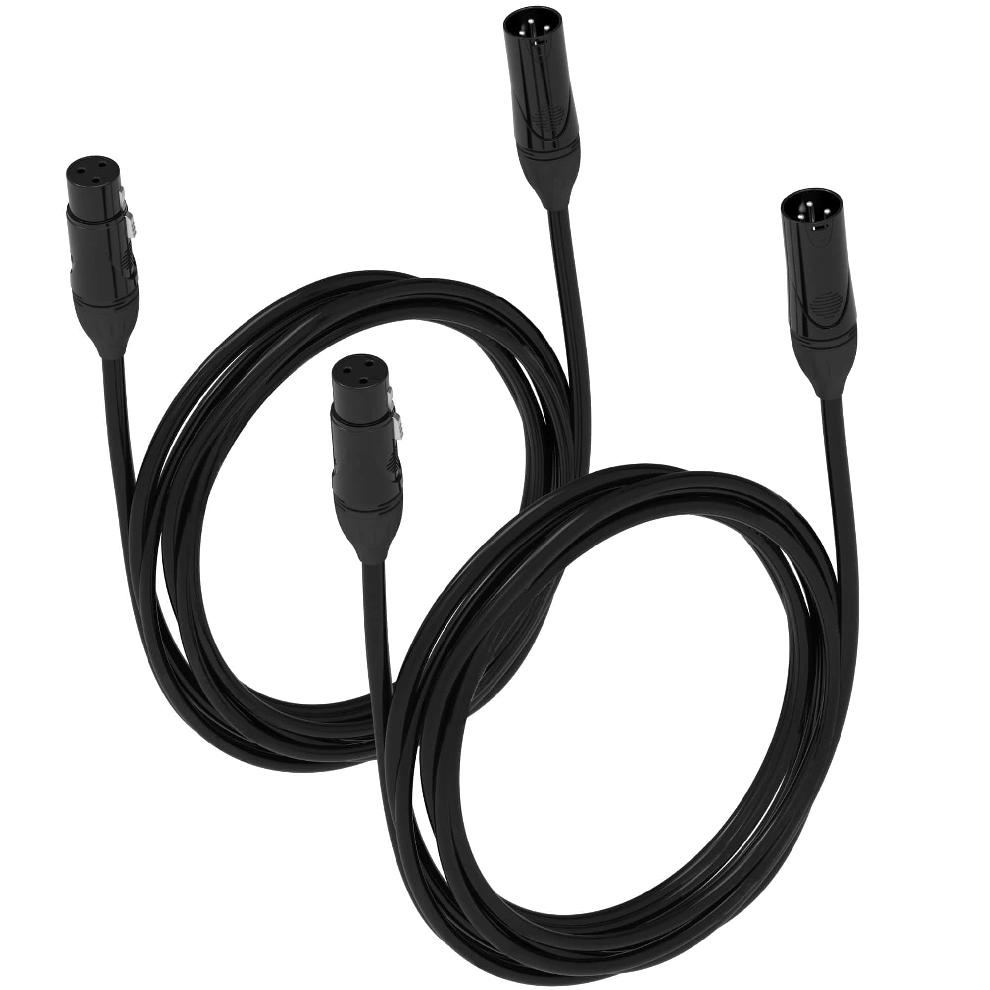 Cable de micrófono XLR a XLR BRENDAZ, 50 pies. - Paquete de