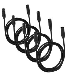 Cable de micrófono XLR a XLR BRENDAZ, 10 pies -4pk- Cable