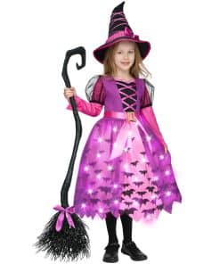 Disfraz de Bruja para Niñas Spooktacular -Morado Rosa
