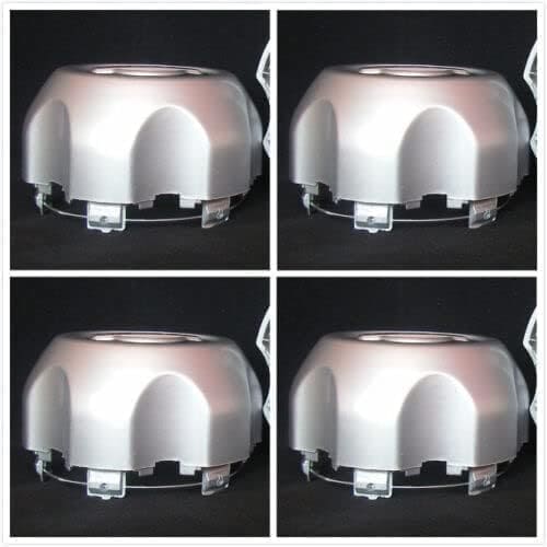 Hongyuntong 4pcs Tapacubos plateados compatibles con Nissan