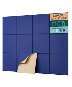 UNECHO 12 Pack 12" X 12" X 0.4" Paneles -Azul