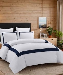 Conjunto de Funda de Edredón de Lujo de 3 Piezas con Patrón