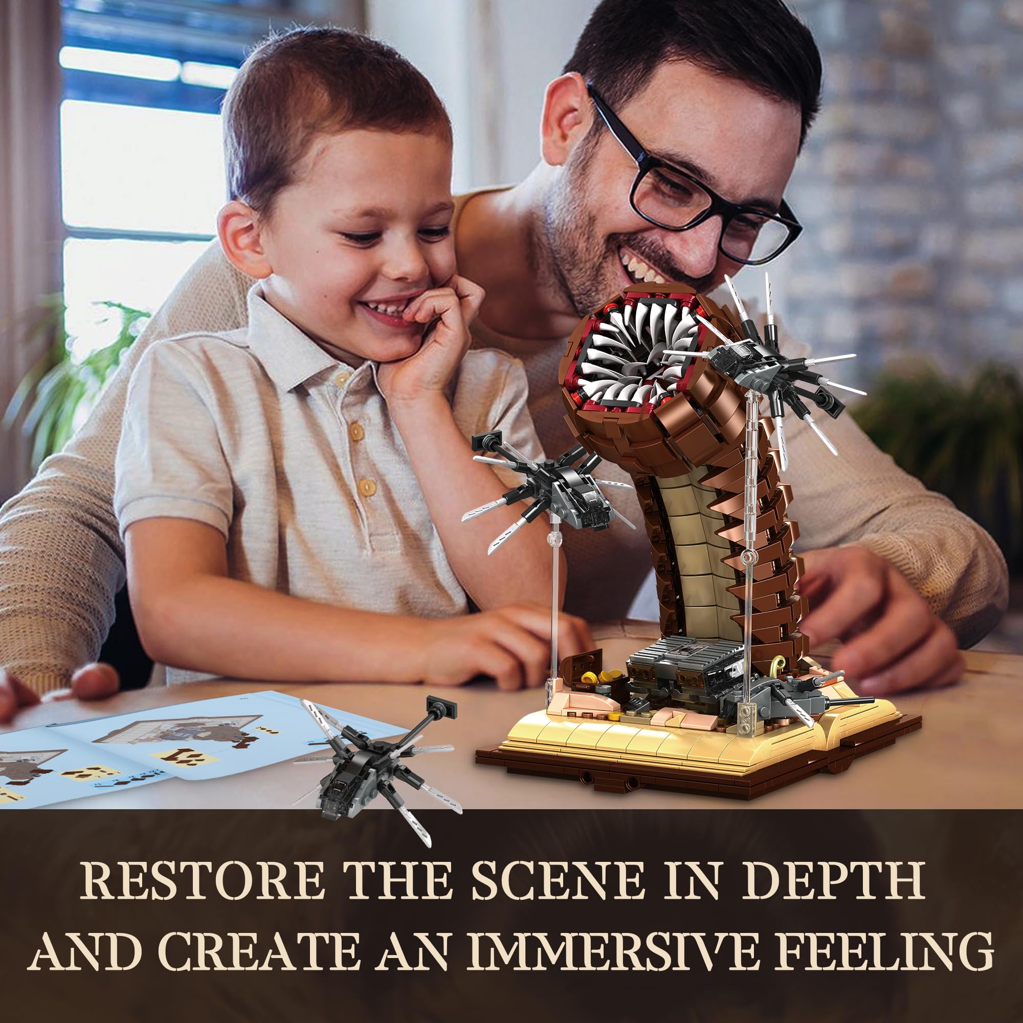 Bloques de Construcción de Monstruo de Gusano de Arena, - Imagen 8