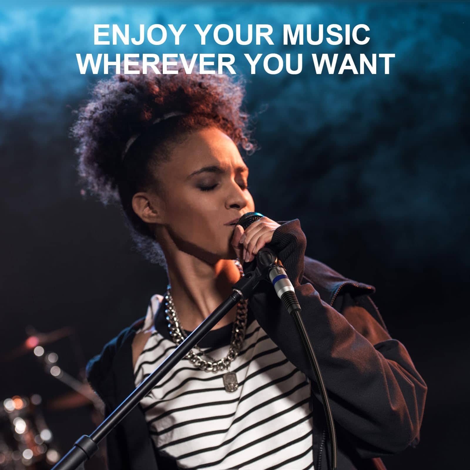 Cables XLR Heams Professional Pack de 6, 25FT, Cable de - Imagen 8