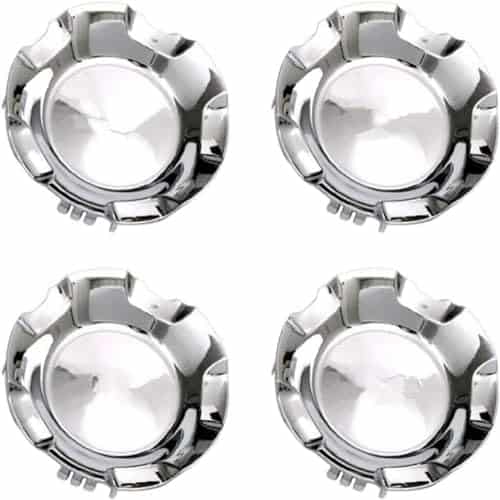 JUNBIE 4pc Gloss Silver para Chevy Centro de Rueda