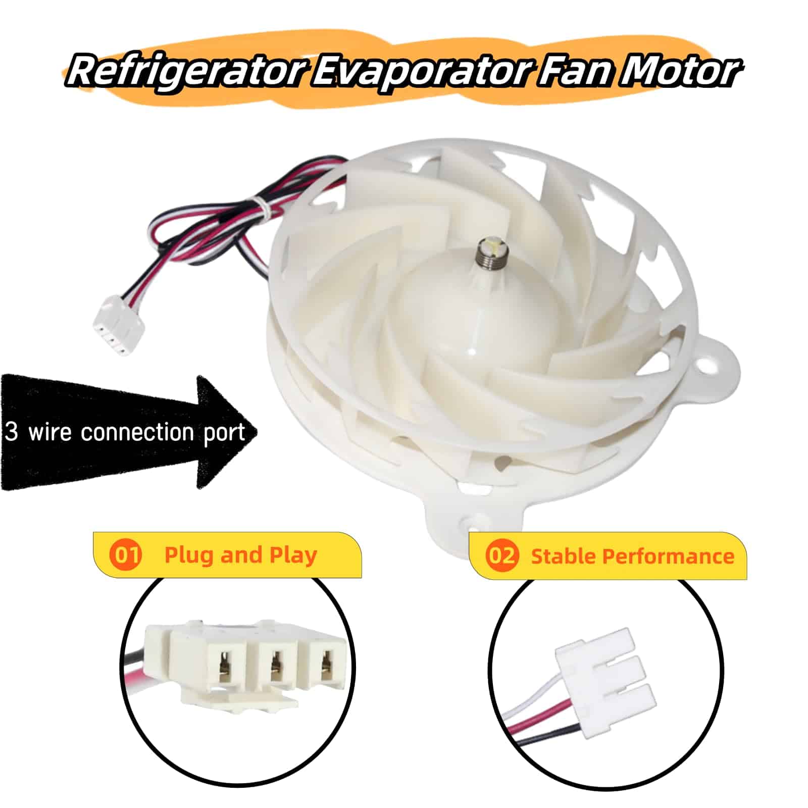 Motor del ventilador del evaporador del -9 4982090 - Imagen 6