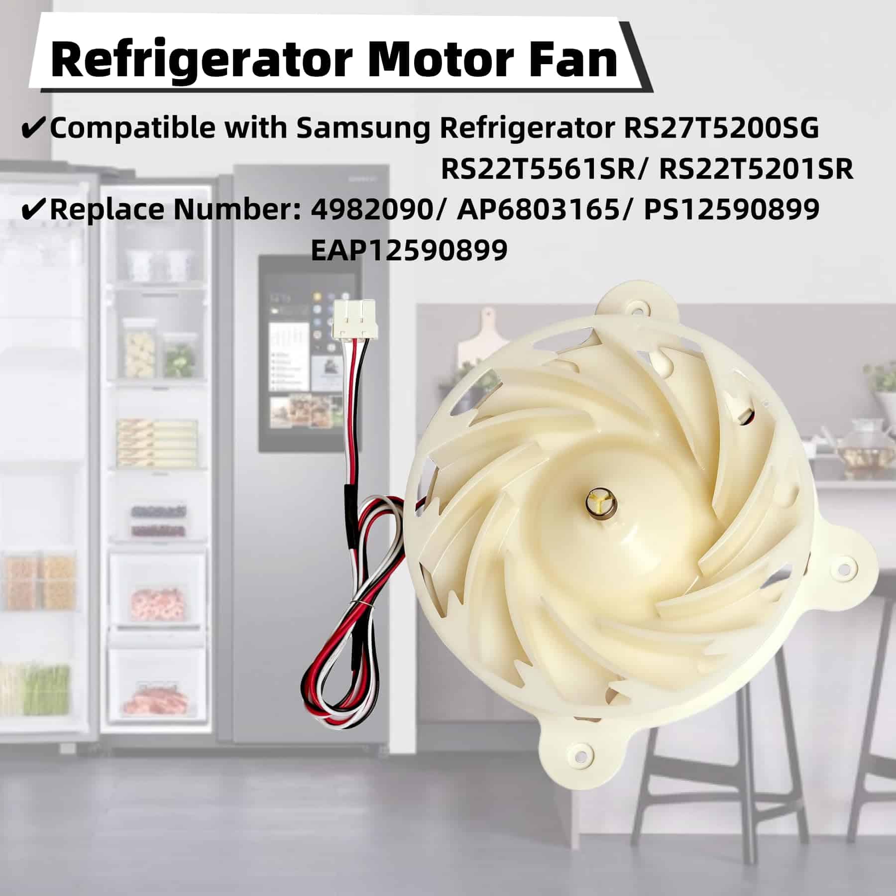 Motor del ventilador del evaporador del -9 4982090 - Imagen 3