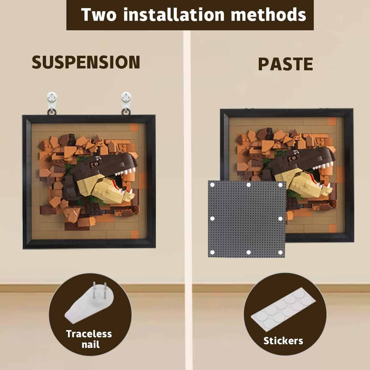 Set de Bloques de Construcción 3D de Dinosaurios CAXIMSY, - Imagen 3