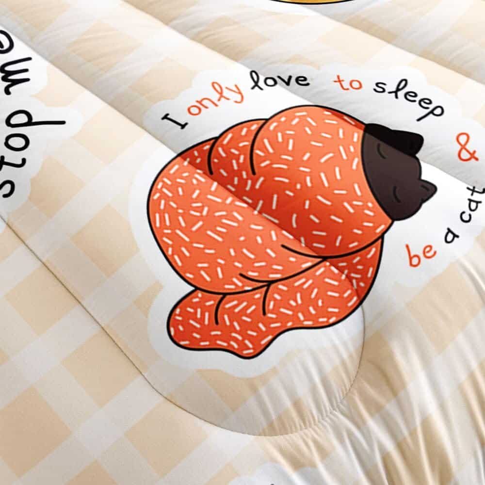 Juego de Ropa de Cama 3D Cartoon Kawaii Cat Meow para - Imagen 6