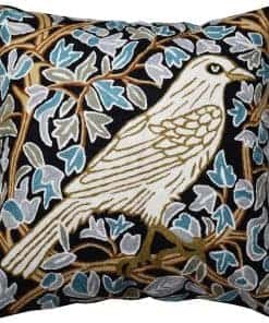 Funda de almohada William Morris White Bird Floral Hand