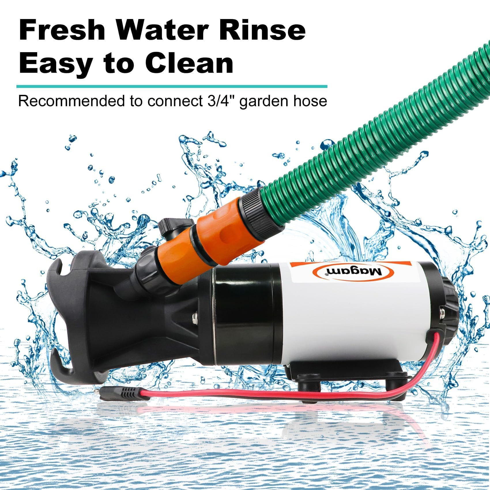 Bomba Trituradora para RV 12V 12GMP, Bomba de Agua Residual - Imagen 6