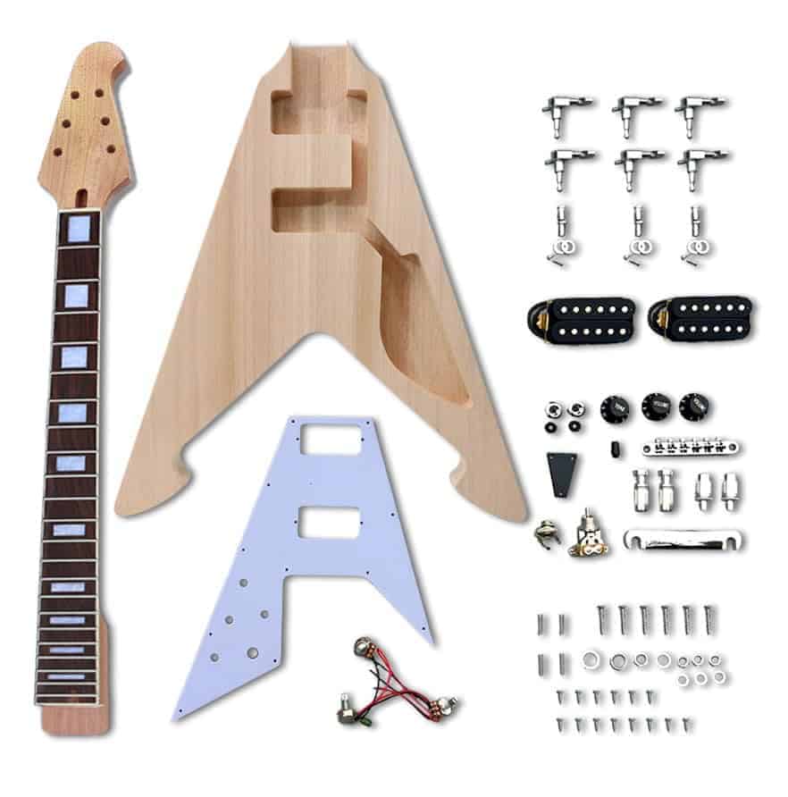 Kit de Guitarra Eléctrica DIY Vetimobato Cuello de Guitarra