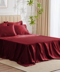 Juego de Sábanas de Satén Queen Size CozyLux - 6 Piezas en