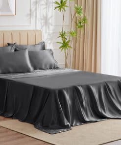Juego de Sábanas de Satín Queen Size CozyLux - Juego de 6