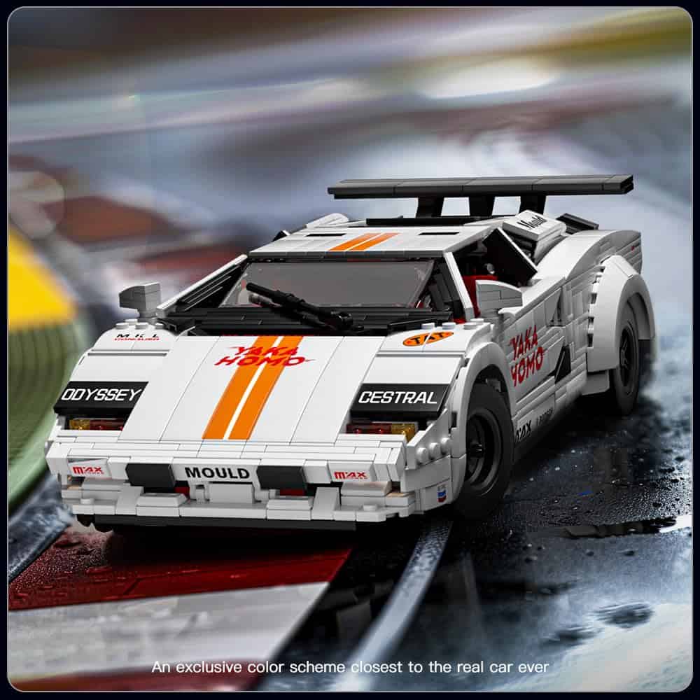 Mould King Car Countach Carro de Control Remoto, Modelo de - Imagen 7