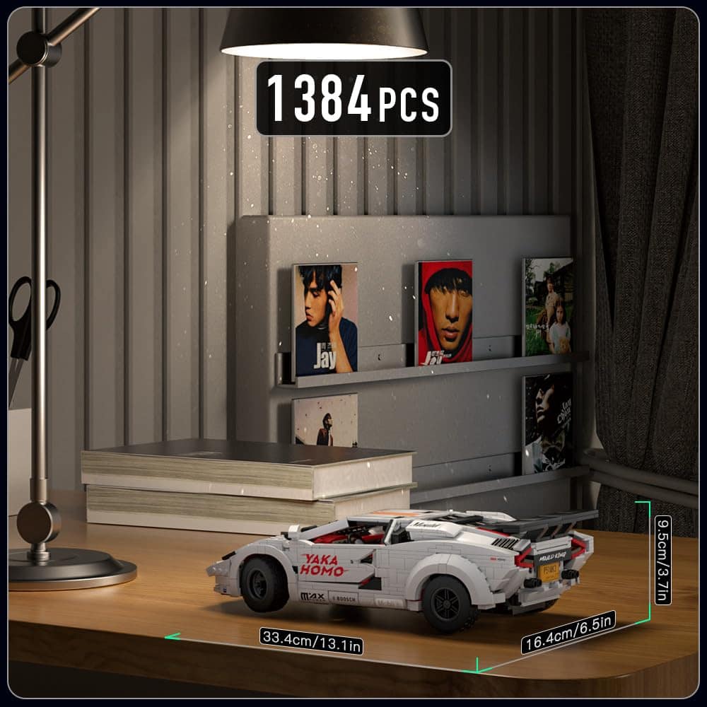 Mould King Car Countach Carro de Control Remoto, Modelo de - Imagen 3