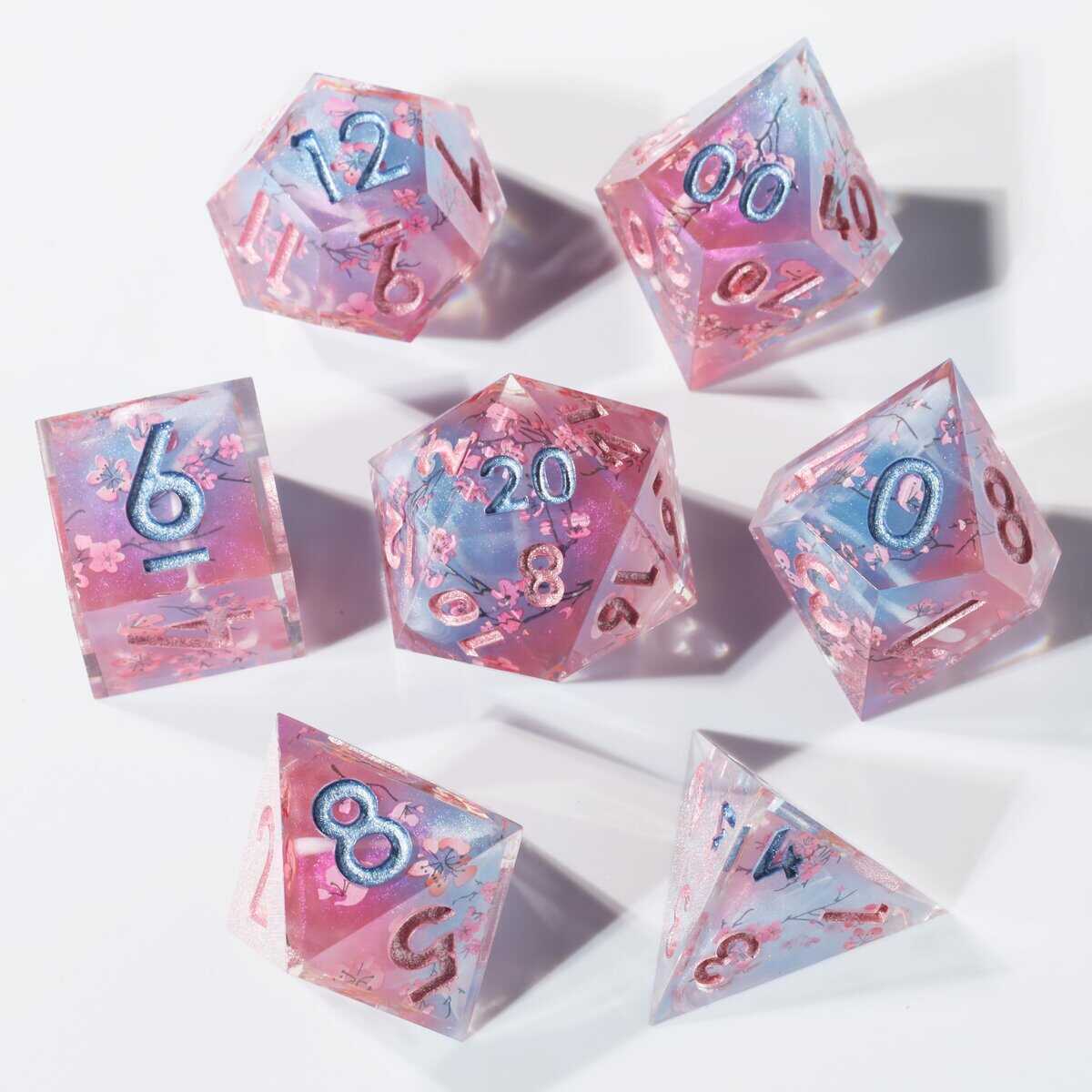 Dados de D&D Mini Planeta Dados de Borde Afilado Dados - Imagen 7