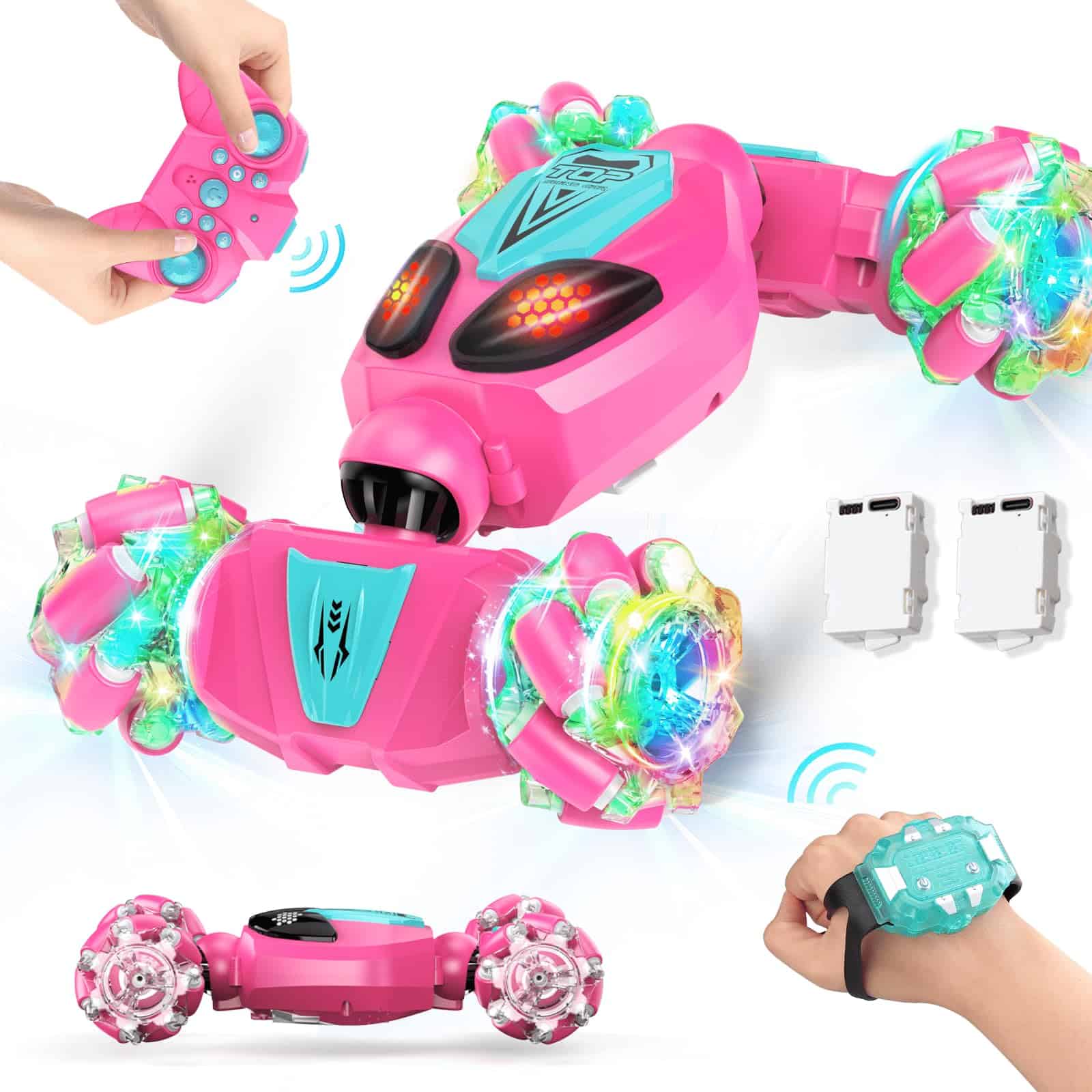 Coche de acrobacias RC con sensor de gestos, regalos de