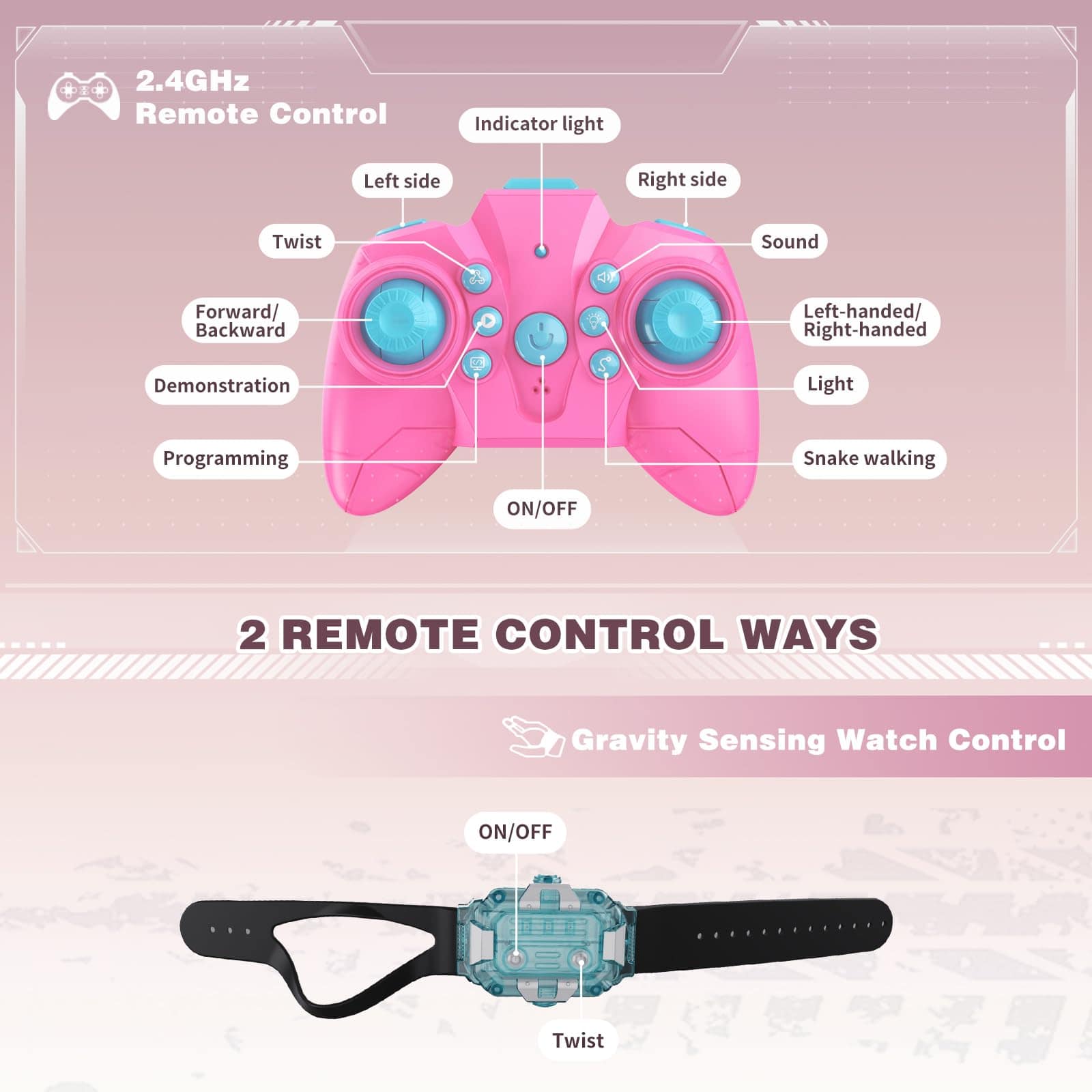 Coche de acrobacias RC con sensor de gestos, regalos de - Imagen 7