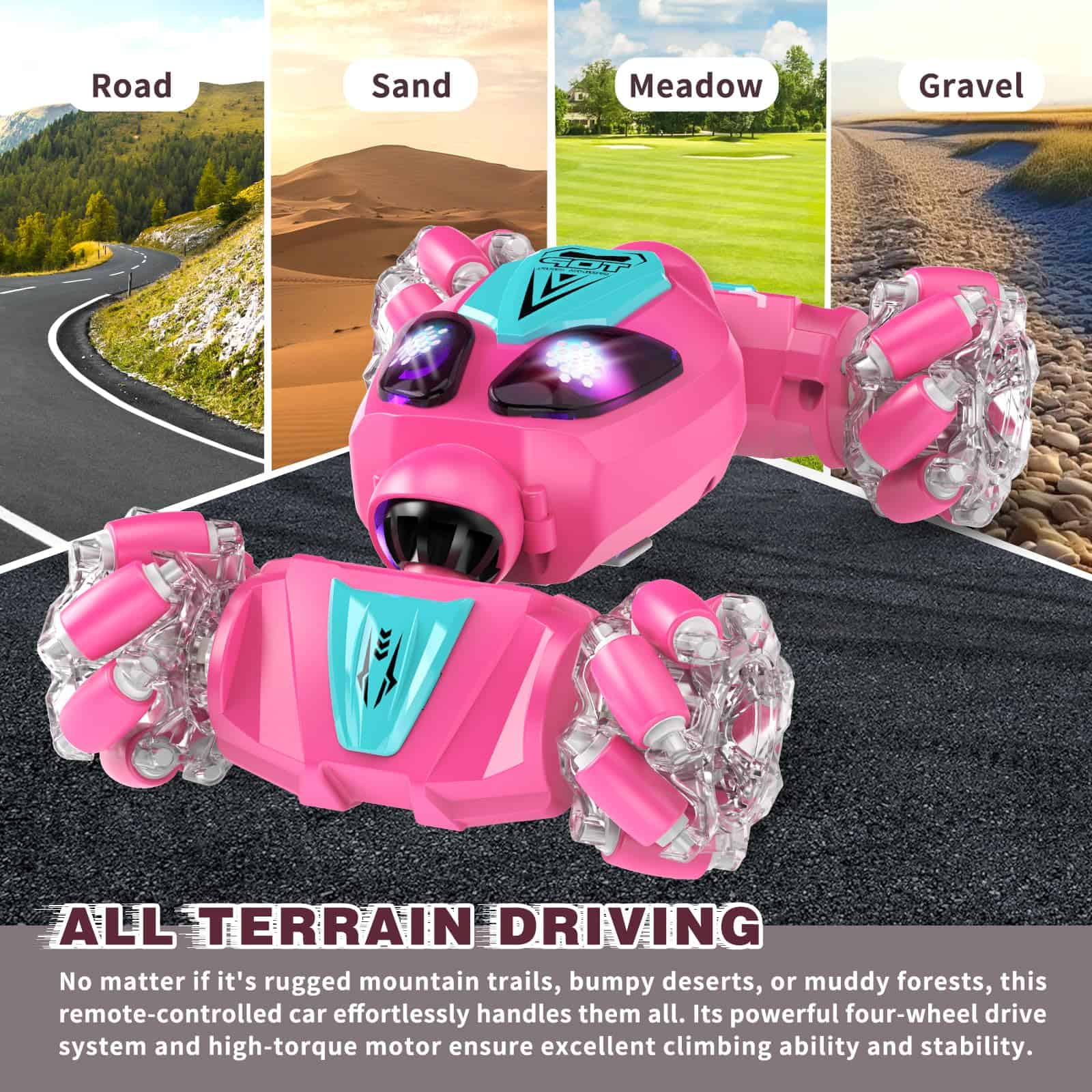 Coche de acrobacias RC con sensor de gestos, regalos de - Imagen 8