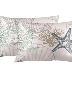 Funda de Almohada para Cama de Playa Oceánica Costera 20X40