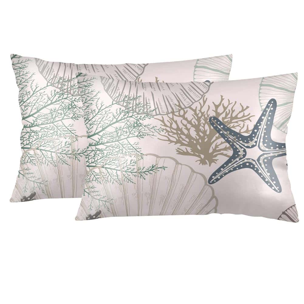 Funda de Almohada para Cama de Playa Oceánica Costera 20X40