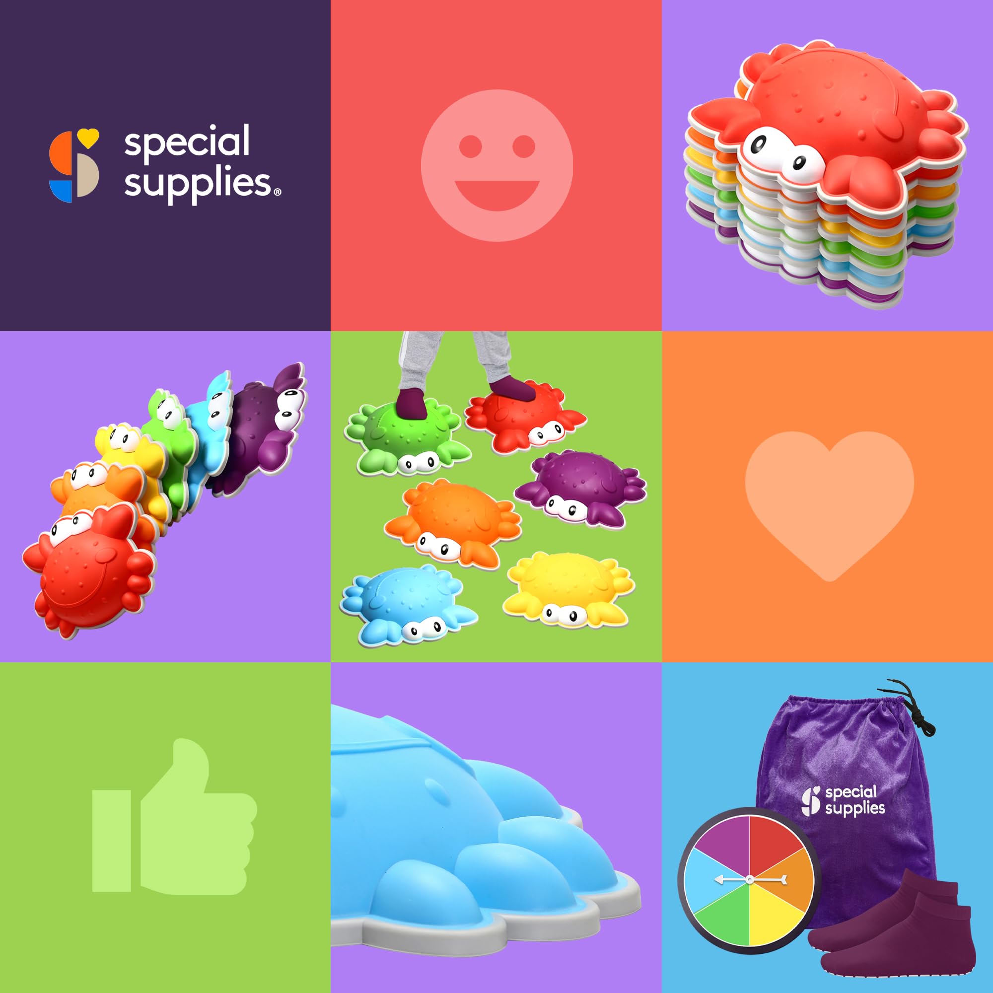 Bloques de equilibrio para niños Special Supplies Crab para - Imagen 10