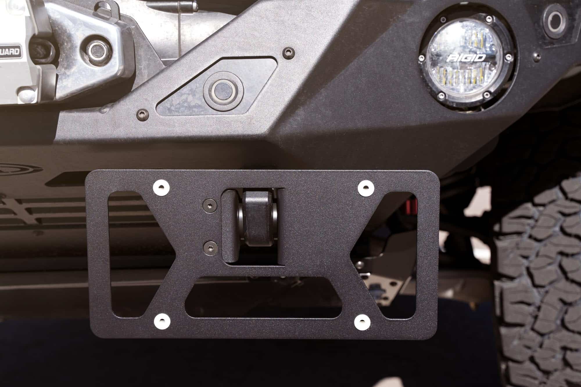 Soporte de placa de matrícula del parachoques delantero - Imagen 4