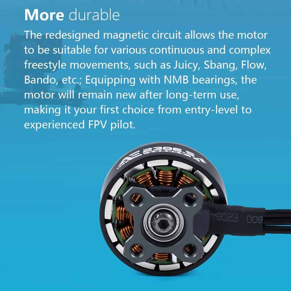 Motor Brushless Axisflying 4pcs 2306 1960KV 6S AE2306.5 V2 - Imagen 4