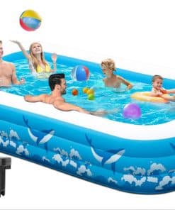 Piscina Inflable Grande para Niños y Adultos, 130"x72"x22"