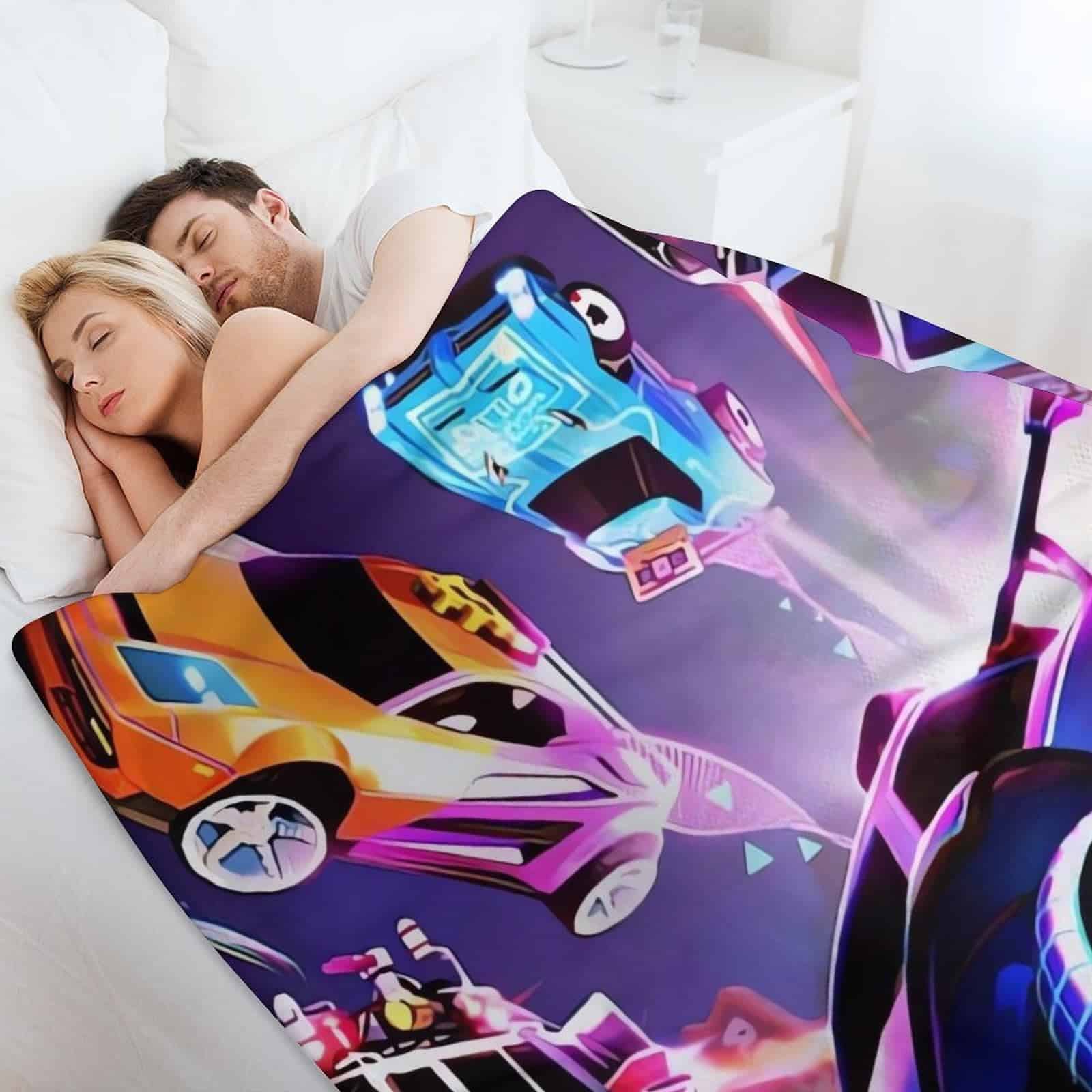 Manta de felpa de franela suave impresa con el juego Rocket - Imagen 7