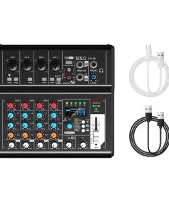 Yamnweo GX-06 Mezclador de Audio Portátil de 6 Canales en