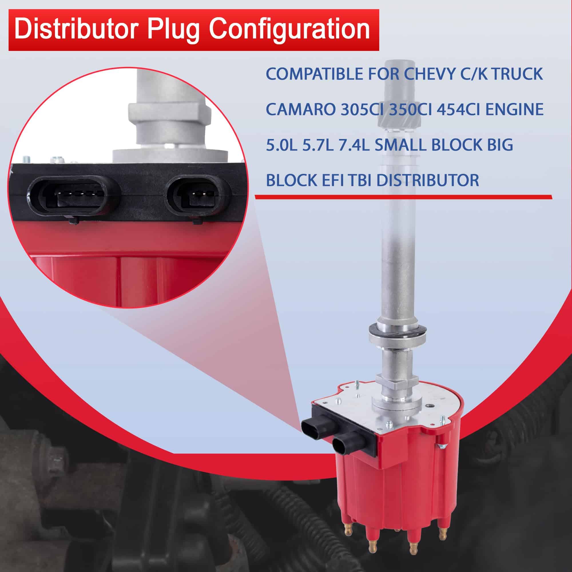 Distribuidor EFI TBI Small Block Big Block Compatible con - Imagen 4