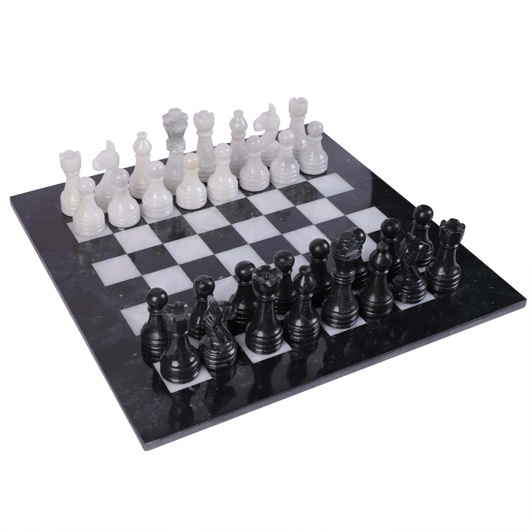 Juego de Ajedrez de Mármol de 15 Pulgadas - Tablero de