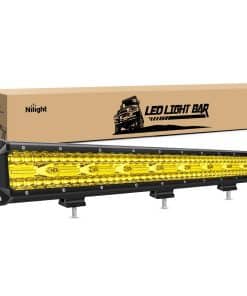 Nilight 540W 26 pulgadas Luces Ámbar Triple Fila Combo de