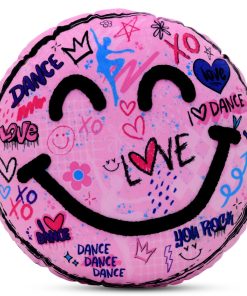 Almohada de Chenille con Diseño de Smiley Face Love to