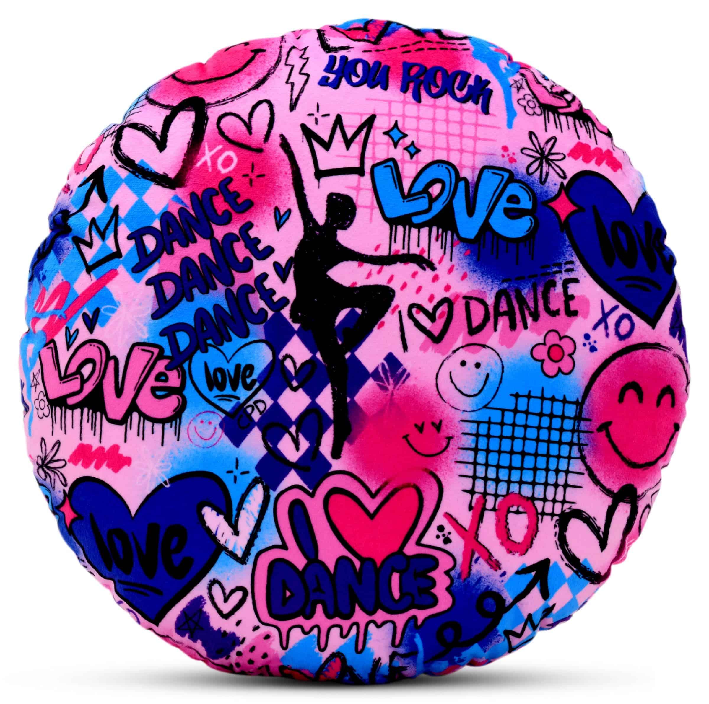 Almohada de Chenille con Diseño de Smiley Face Love to - Imagen 3