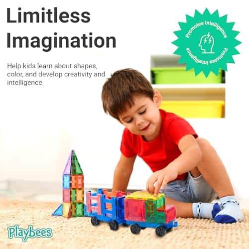 Bloques Magnéticos Playbees para Niños de 3 4 5 6 7 8- - Imagen 8