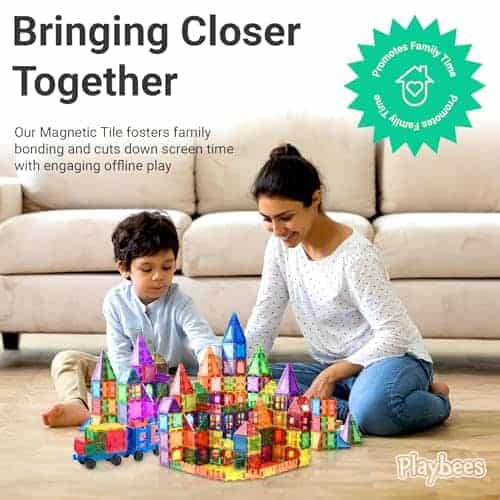 Bloques Magnéticos Playbees para Niños de 3 4 5 6 7 8- - Imagen 7