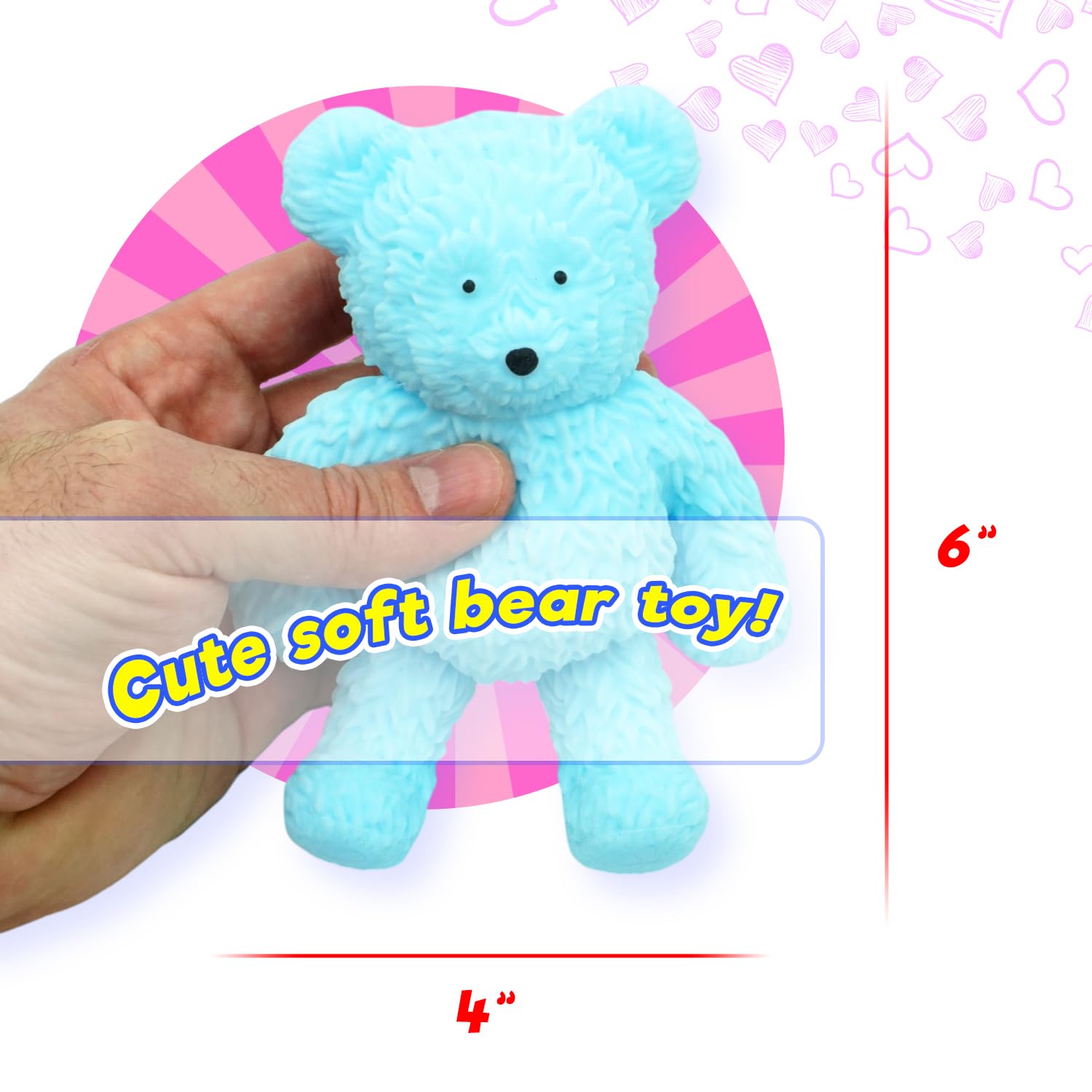Juguete JA-RU Jumbo Squishy Gummy Bear (12 Osos Surtidos) - Imagen 9