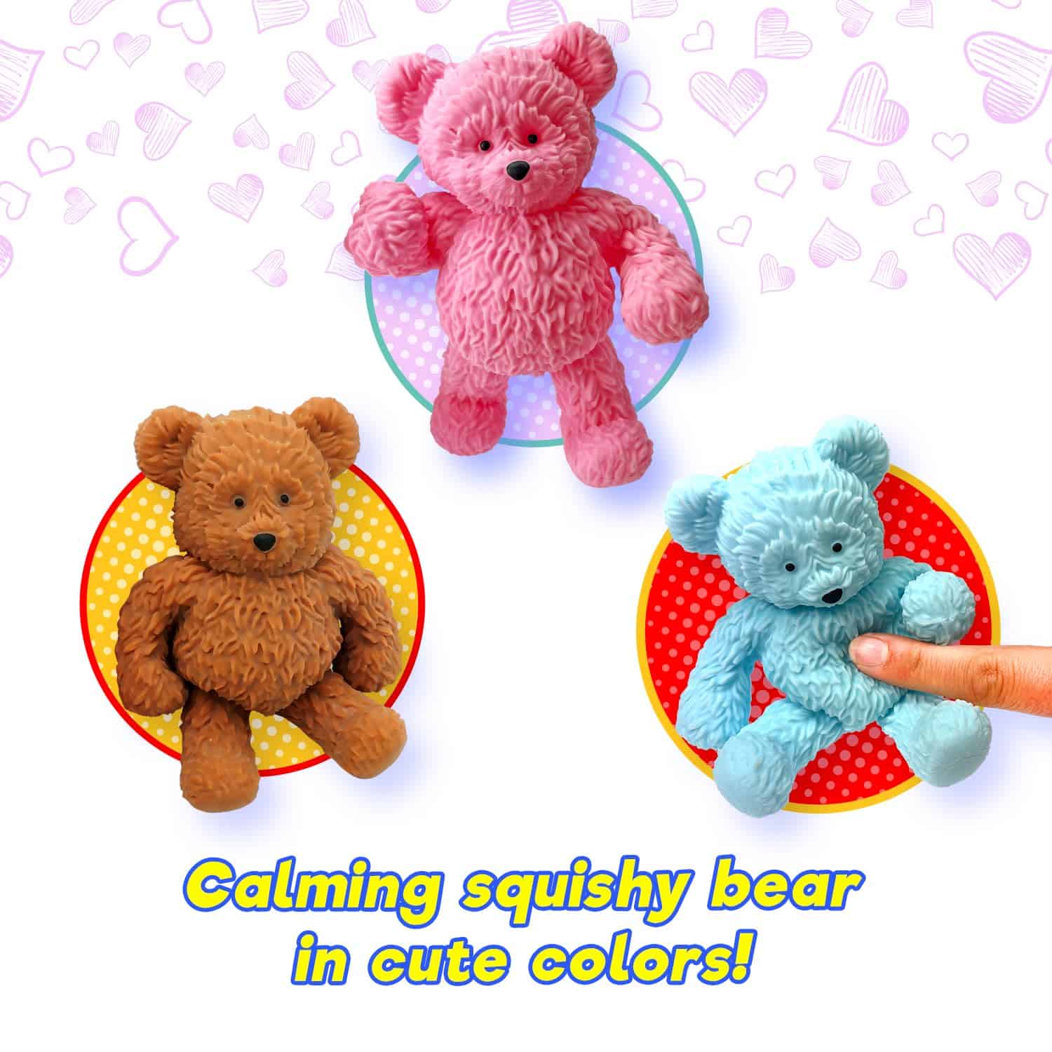Juguete JA-RU Jumbo Squishy Gummy Bear (12 Osos Surtidos) - Imagen 3