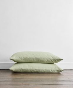 Funda de Almohada de Lino Bed Threads - 100% -Salvia