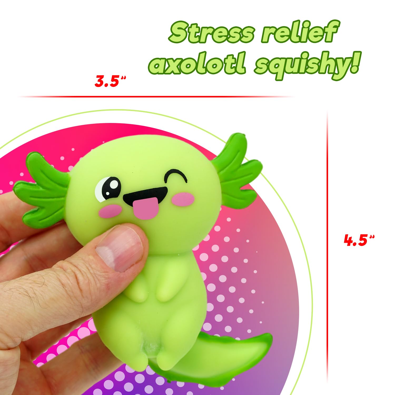 Juguete de Axolote Rellenito JA-RU Smushy (12 Unidades - Imagen 6