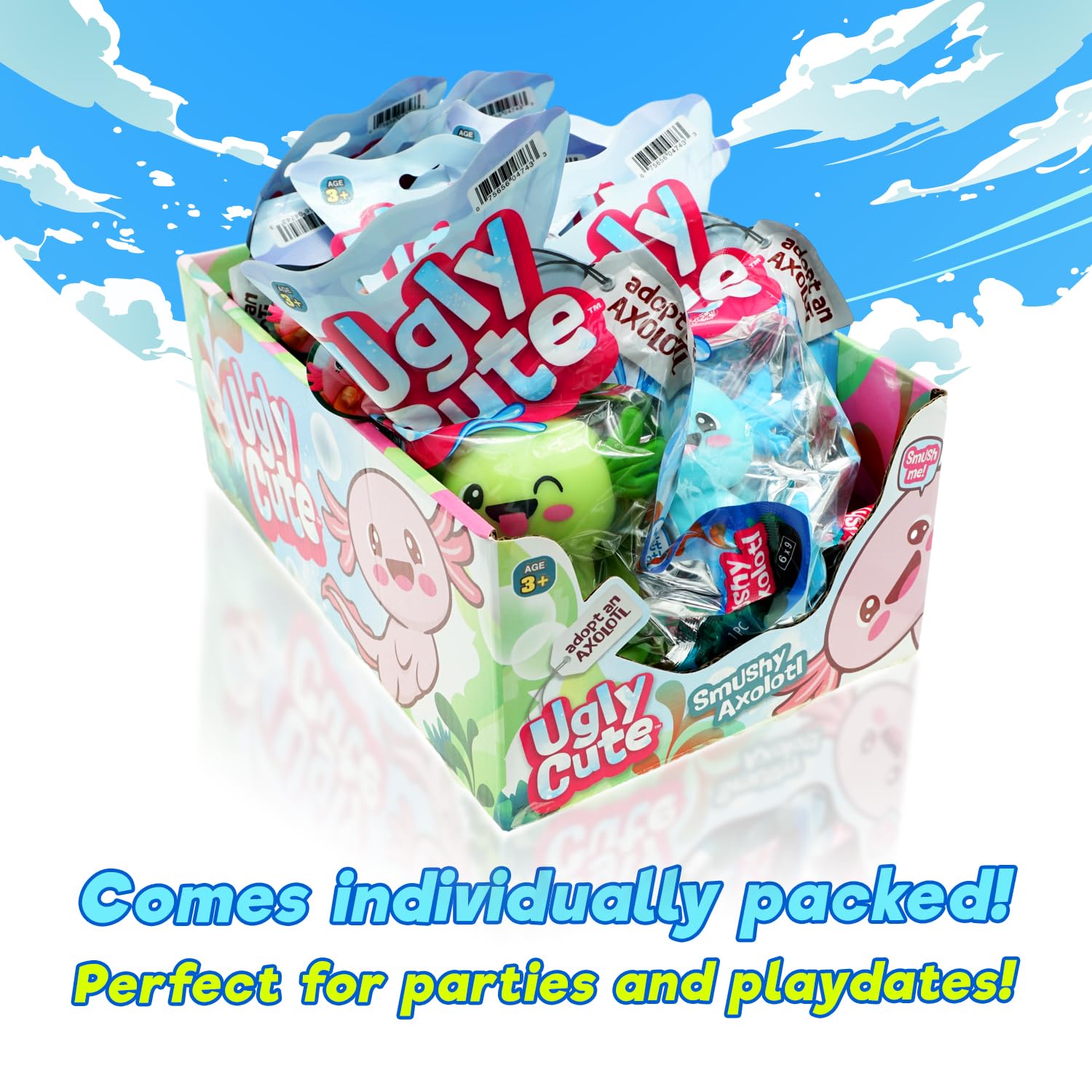 Juguete de Axolote Rellenito JA-RU Smushy (12 Unidades - Imagen 3