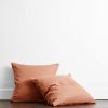 Fundas de almohada de lino Bed Threads - 100% -Avellana