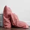 Funda de Almohada de Lino Bed Threads - 100% -Arcilla Rosa