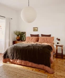 Lanzamiento de Lino de Muselina de Cama - Lino de Origen